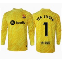Echipament fotbal Barcelona Ter Stegen #1 Portar Tricou Acasa 2024-25 maneca lunga